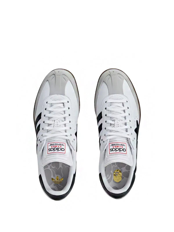 BAPE x adidas Samba White Black Gum