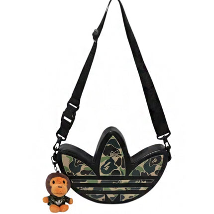 Bape x adidas Shoulder Bag Trefoil Black Camo