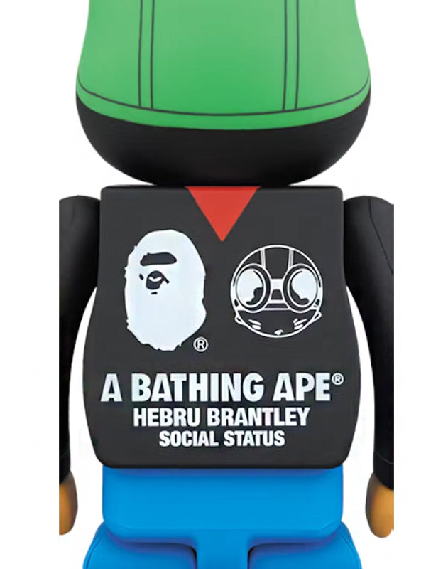 BEARBRICK BAPE x Hebru Brantley x Social Status 1000% Multi