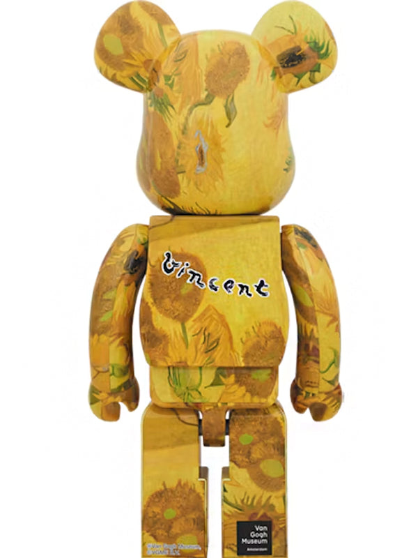 Bearbrick x Van Gogh Museum Sunflowers 1000% Yellow