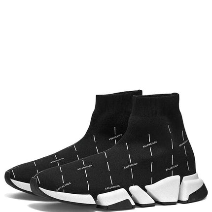 Balenciaga Speed 2.0 Black White Logo