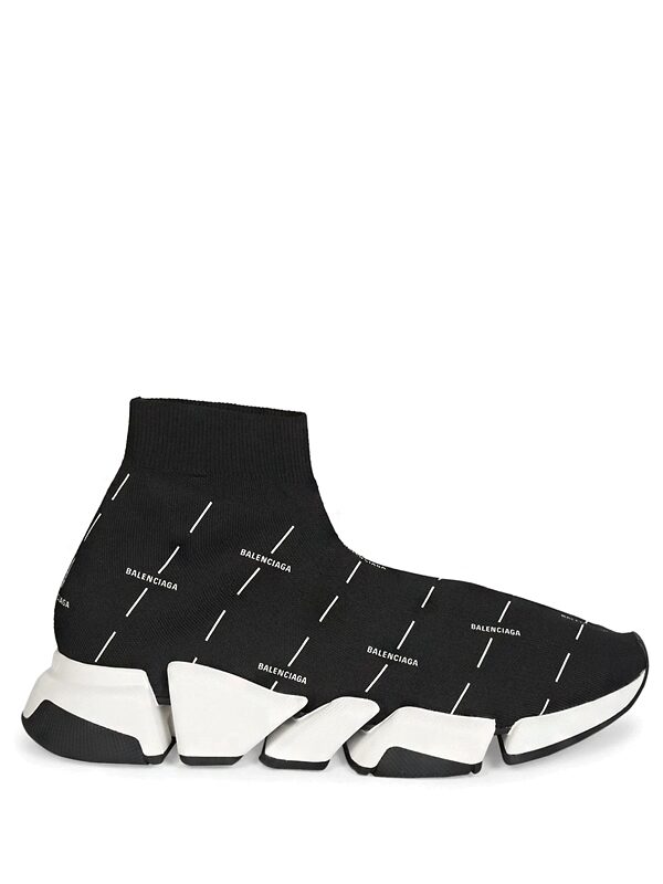 Balenciaga Speed 2.0 Black White Logo