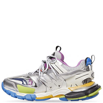 Balenciaga Track Leather Free White Silver Multi