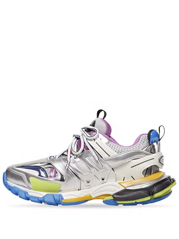 Balenciaga Track Leather Free White Silver Multi