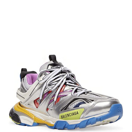 Balenciaga Track Leather Free White Silver Multi