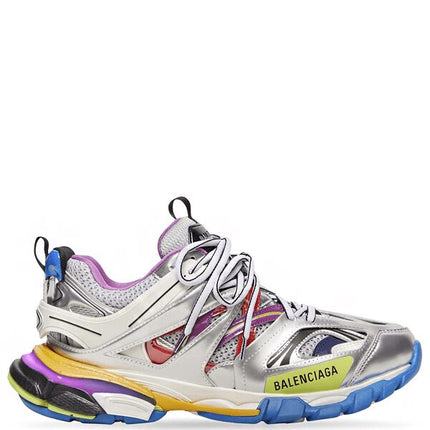 Balenciaga Track Leather Free White Silver Multi