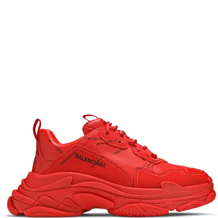 Balenciaga Triple S Allover Logo Red