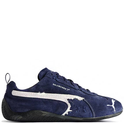 Balenciaga x Puma Speedcat Suede Distressed Navy White