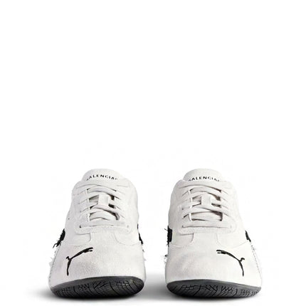 Balenciaga x Puma Speedcat Suede Distressed White Black