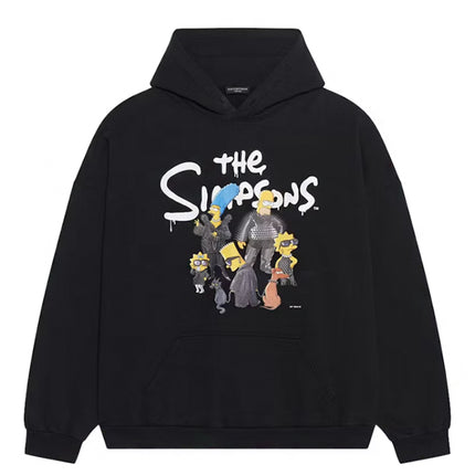 Balenciaga x The Simpsons Wide Fit Hoodie Black