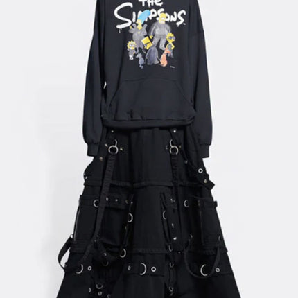 Balenciaga x The Simpsons Wide Fit Hoodie Black