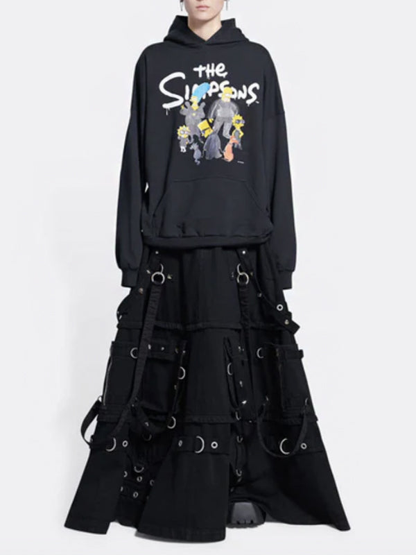Balenciaga x The Simpsons Wide Fit Hoodie Black