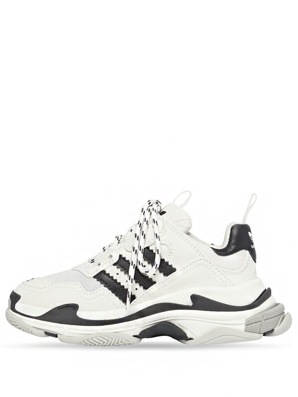 Balenciaga x adidas Triple S White Black