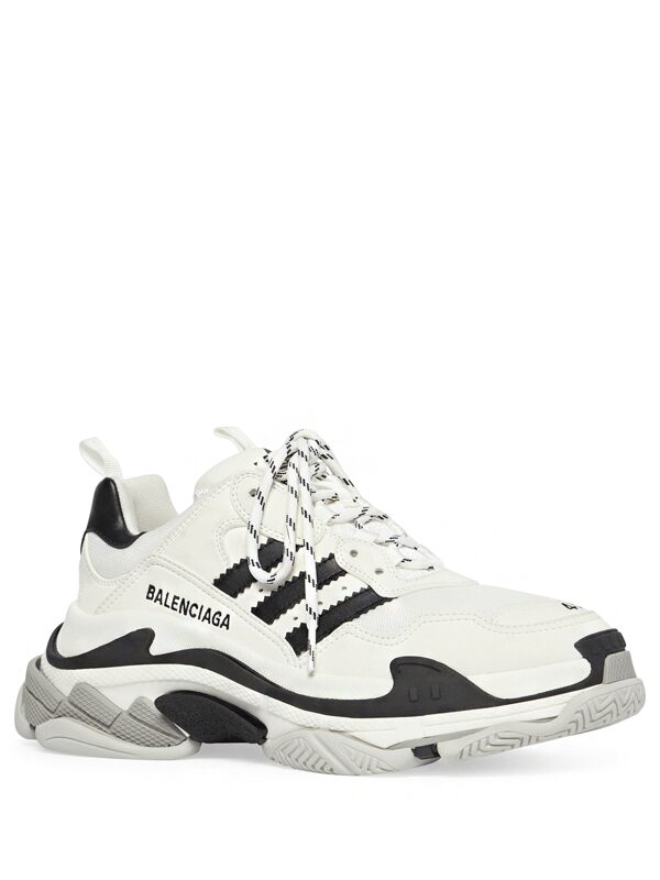 Balenciaga x adidas Triple S White Black