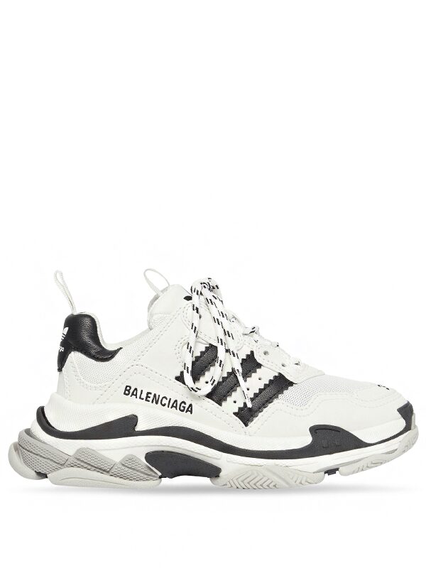 Balenciaga x adidas Triple S White Black