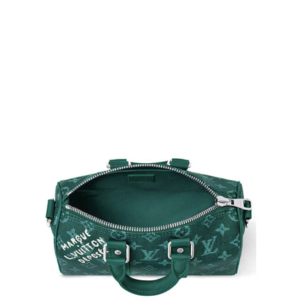 Bandouliere Louis Vuitton Keepall 25 Green
