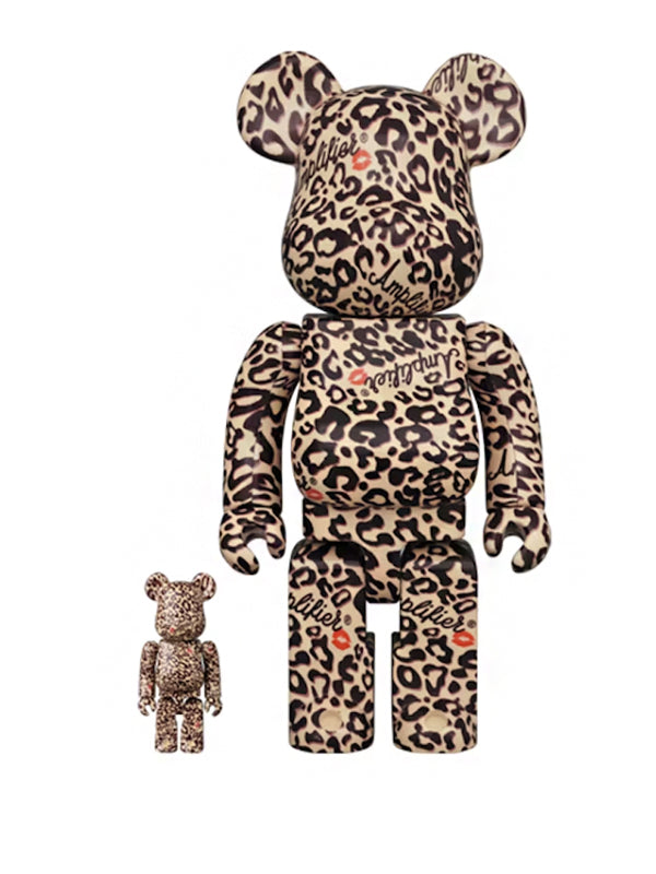 Bearbrick Amplifier 100% & 400% Set Leopard Print