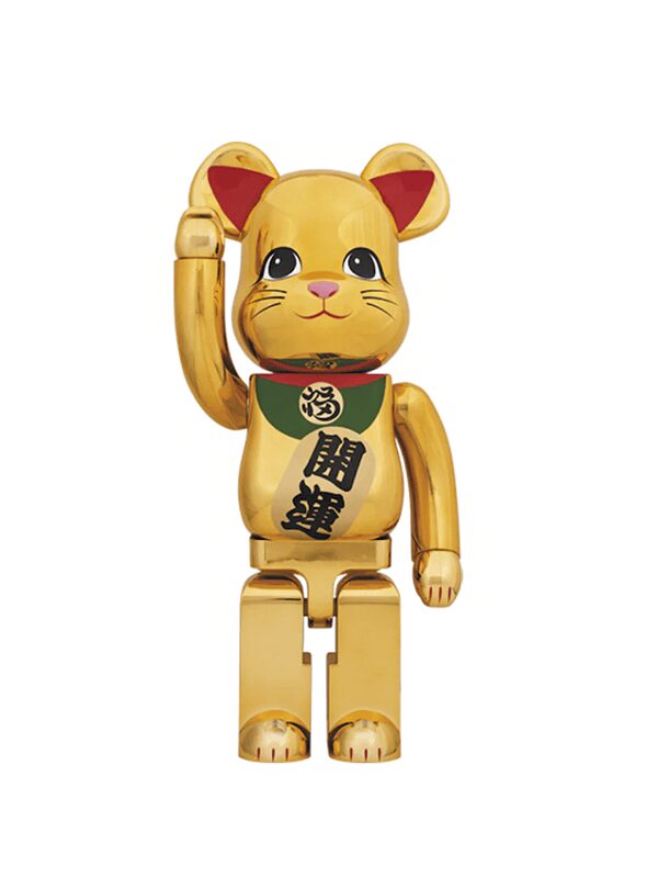 Bearbrick Beckoning Cat 1000% Gold