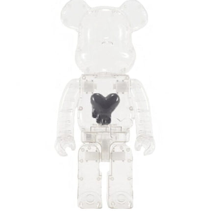 Bearbrick Emotionally Unavailable Black Heart 1000% Clear