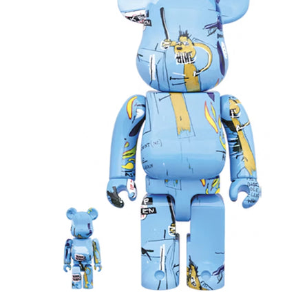 Bearbrick Jean-Michel Basquiat #4 100% & 400% Set Blue