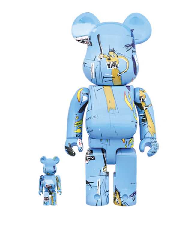 Bearbrick Jean-Michel Basquiat #4 100% & 400% Set Blue