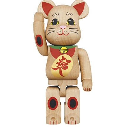 Bearbrick Karimoku Maneki Neko 400% Red Ver.