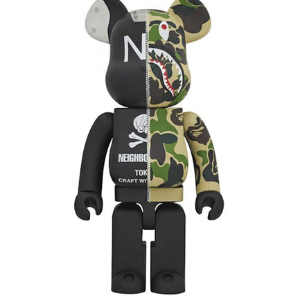 Bearbrick x A Bathing Ape x Neighborhood 1000% Multi