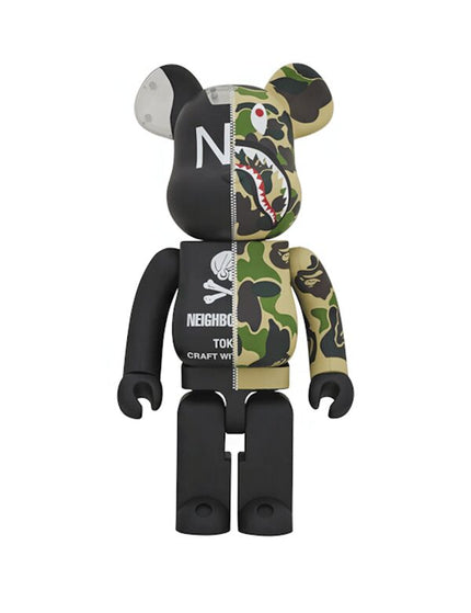 Bearbrick x A Bathing Ape x Neighborhood 1000% Multi