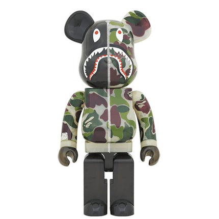 Bearbrick x BAPE ABC Camo Shark 1000% Clear Green