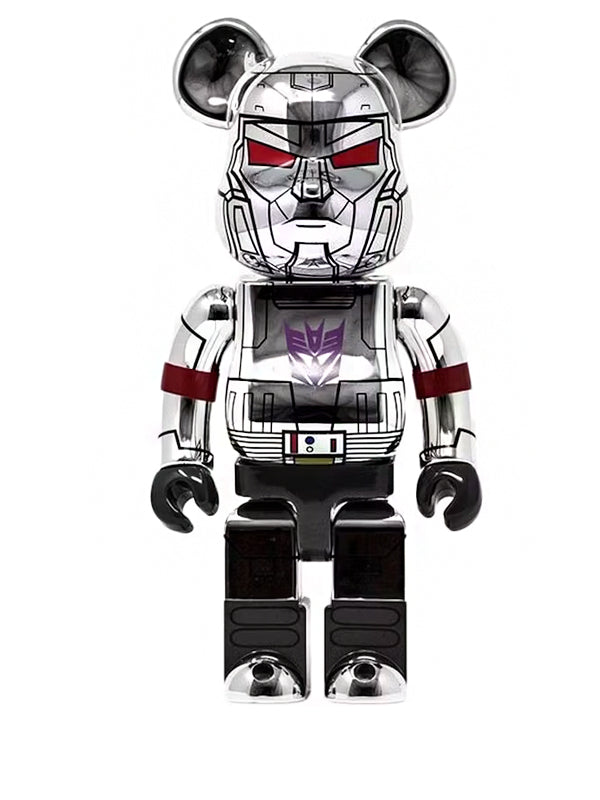 Bearbrick BAIT x Medicom Transformer Megatron 1000% Silver