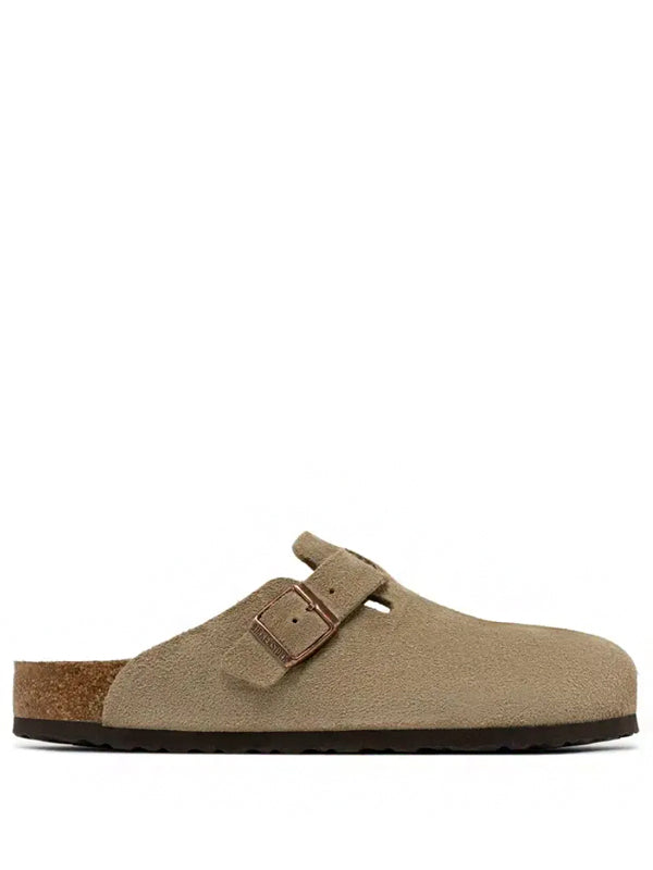 Birkenstock Boston Soft Footbed Suede Taupe