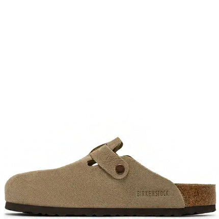 Birkenstock Boston Soft Footbed Suede Taupe