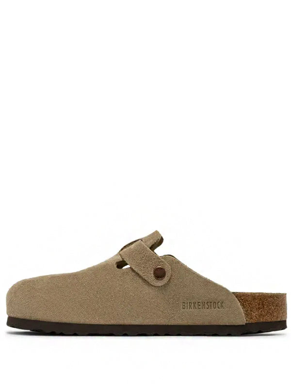 Birkenstock Boston Soft Footbed Suede Taupe