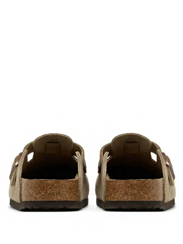 Birkenstock Boston Soft Footbed Suede Taupe