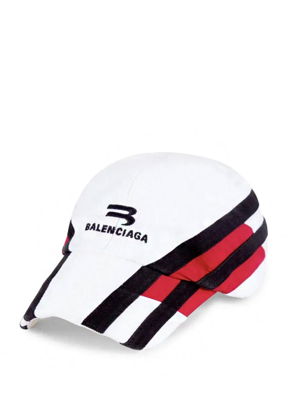 Boné Balenciaga Track Baseball White Red