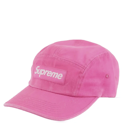 Boné Supreme Washed Chino Twill Camp Pink