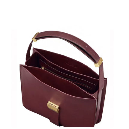 Bottega Veneta Marie Shoulder Bag Burgundy