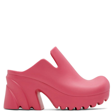 Bottega Veneta Rubber Flash Mules Cranberry