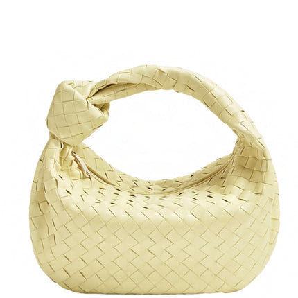 Bottega Veneta Teen Jodie Intrecciato Shoulder Bag Ice Cream