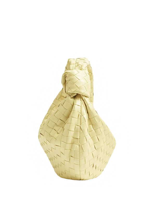 Bottega Veneta Teen Jodie Intrecciato Shoulder Bag Ice Cream
