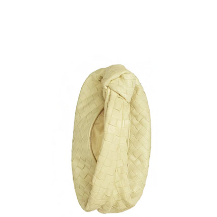 Bottega Veneta Teen Jodie Intrecciato Shoulder Bag Ice Cream