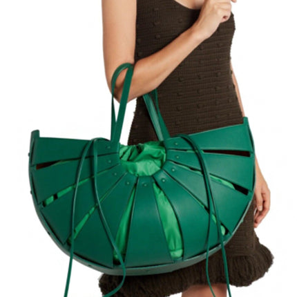 Bottega Veneta The Shell Large Handbag Green