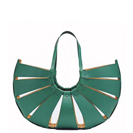 Bottega Veneta The Shell Large Handbag Green