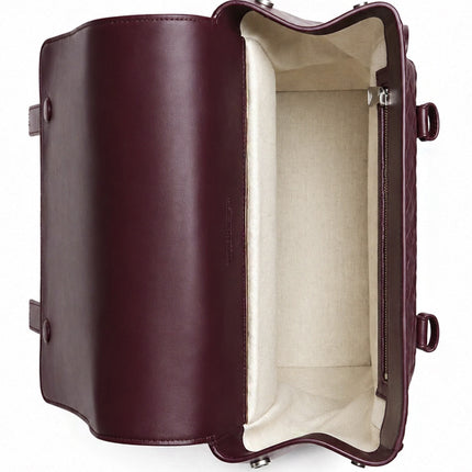 Bottega Veneta Intrecciato Back To School Backpack Burgundy / Black