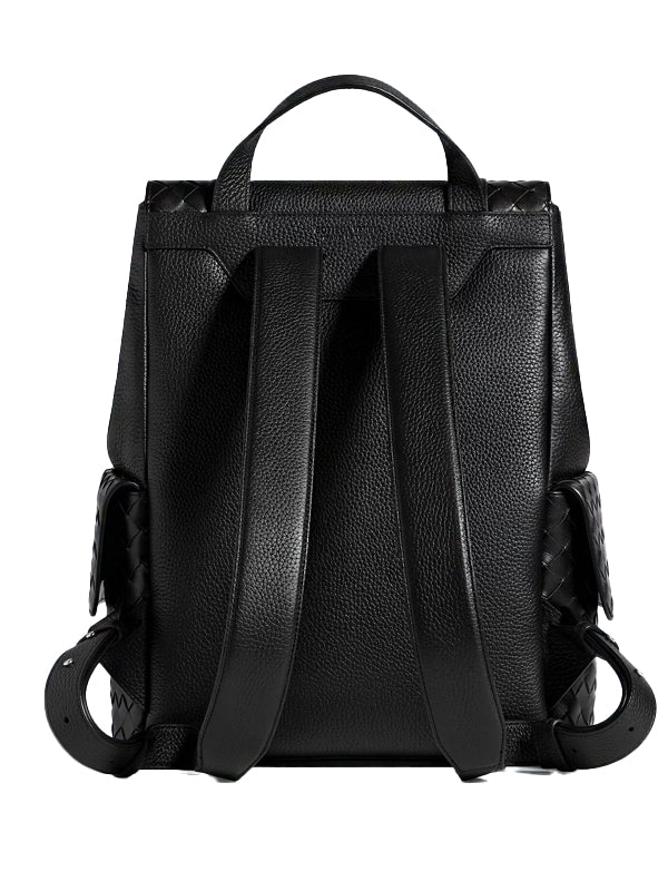 Bottega Veneta Intrecciato Back To School Backpack Burgundy / Black