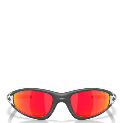 Brain Dead x Oakley Óculos Straight Jacket 99 Matte Dark Grey Prizm Ruby