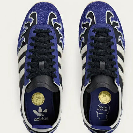 Brain Dead x adidas Bowling Shoe Black Purple Flames