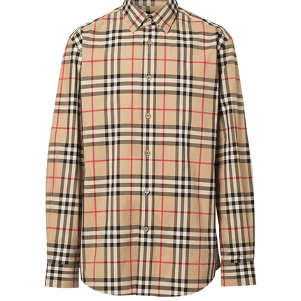 Burberry Camisa Algodão Xadrez Vintage