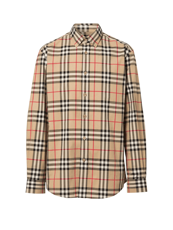 Burberry Camisa Algodão Xadrez Vintage
