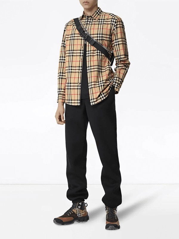 Burberry Camisa Algodão Xadrez Vintage